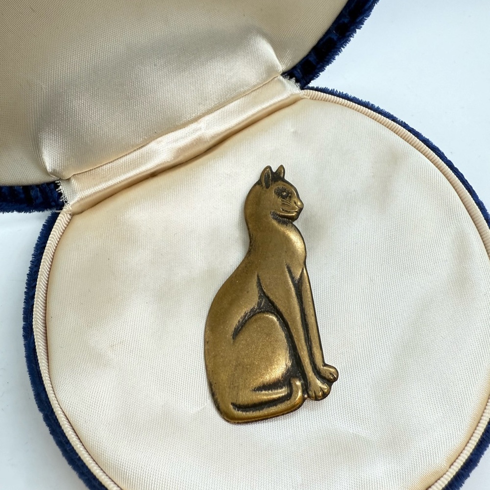 Vintage Cat Pin Brooch